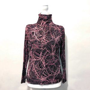 Turtle neck mesh top